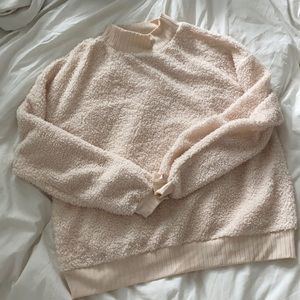 Cream Teddy Anthropologie Pullover
